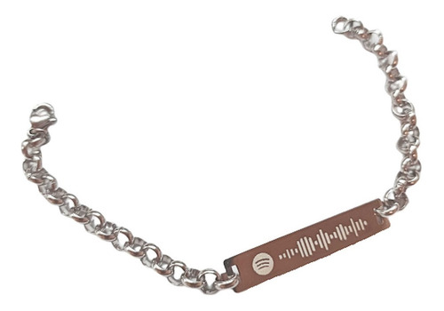 Pulsera Acero Quirurgico Personalizada Identidad Mujer