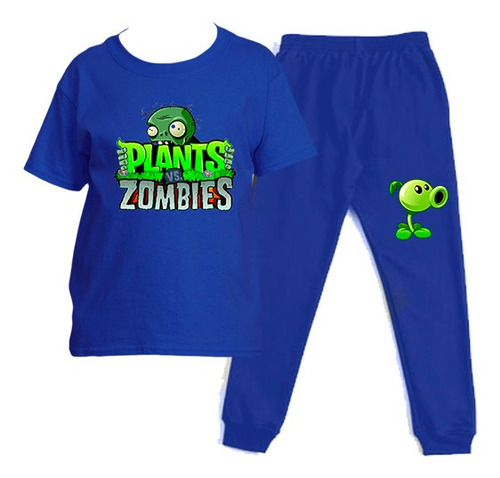 Conjunto Polera Pantalon Plantas Vs Zombies Gamer