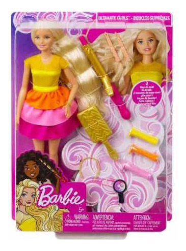 Muñeca Barbie Peinados De Ensueño Mattel Con Accesorios