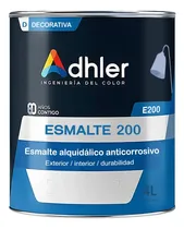 Comprar Esmalte Alquidálico 4lt Blanco Mate Adhler