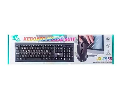 Kit Teclado Y Mouse Yelandar Jx-t958 Ergonómico Usb