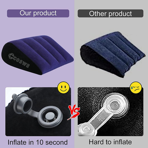 Almohada En Forma De Cuña Coswe, Almohada Lumbar Triangular