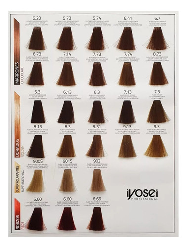  Tintura Iyosei Luxury Colors Coloracion Cabello X Unidad 60g Tono 7.14 (rubio Ceniza Cobrizo)