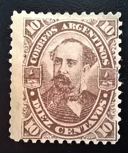 Argentina, Sello Gj 87 Avellaneda 10c. 1888 Nuevo L12063