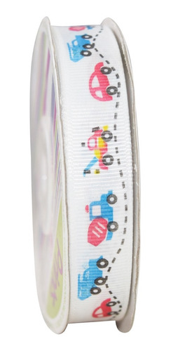 Imagen 3 de 3 de Listón Popotillo Estampado Baby Shower, 2 Piezas,rc2