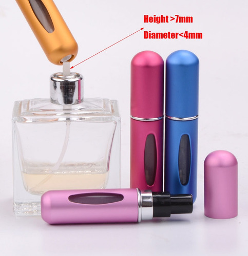 Atomizador Spray Perfume Recargable Portatil Azul Brillante