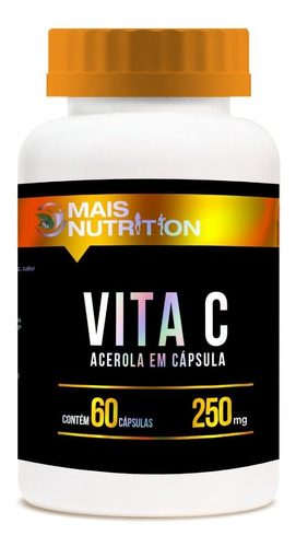 Acerola Vitamina C 500 Mg 60 Capsulas Mais Nutrition