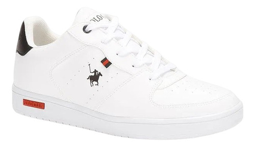Tenis Blanco Liso Casual Polo Club Hombre 9784