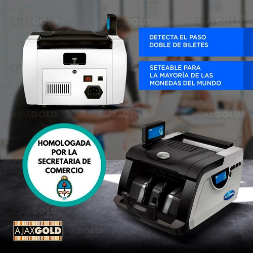Imagen 4 de 7 de Contadora De Billetes Máquina Cuenta Dinero Detector Falsos