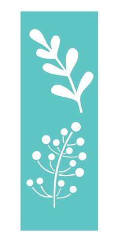 Imagen 3 de 4 de Stencil Laura Craft Set Hojas De La Selva