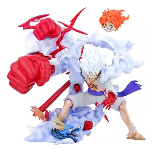  Figura De Accion Monkey D. Luffy Gear 5 One Piece 30cm 