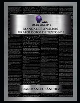 Comprar Libro:manual De Análisis Grafológico De Texto N°1: Mag Texto