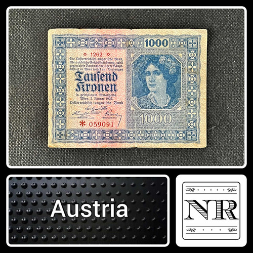 Austria - 1000 Kronen - Año 1922 - P #170 - Hiperinflación
