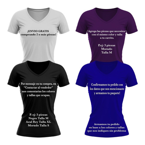 Playera Premium Cuello Redondo Deportiva Mujer Colores Larga