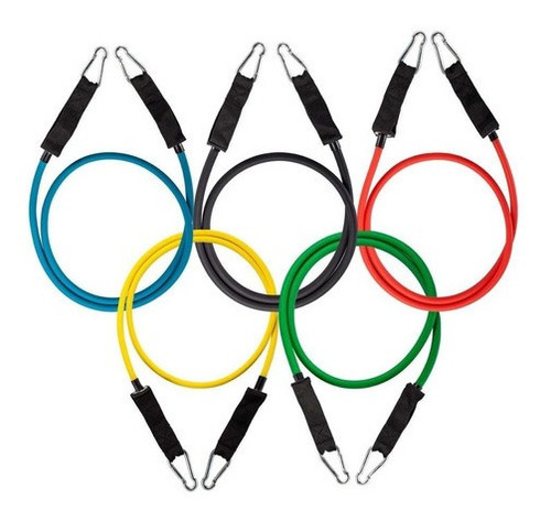 Set 11 Pcs Bandas Elásticas Resistencia Tubular Ejercicios