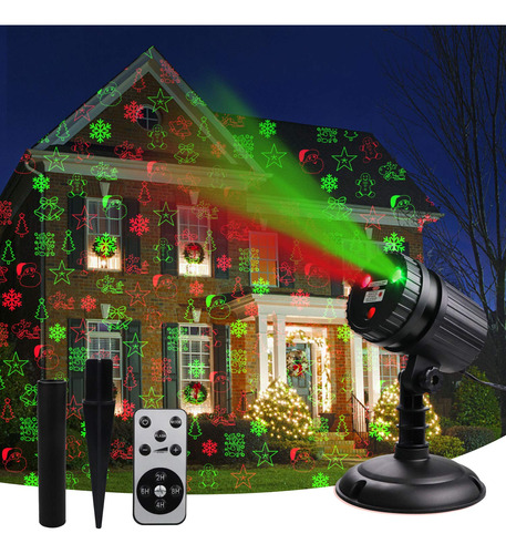 Luces De Proyector Lser De Navidad, 8 Patrones De Luces Led