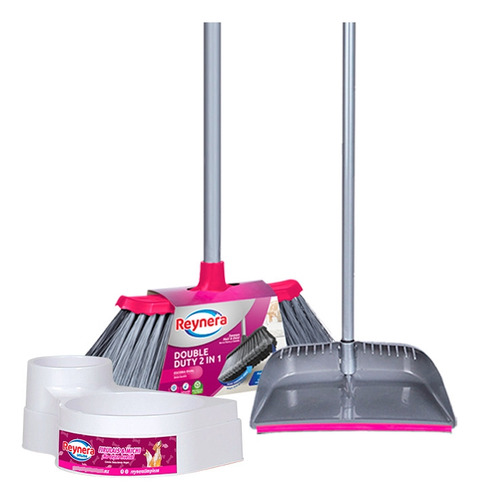Kit Limpieza Con Tazón Para Mascotas Reynera Color Blanco