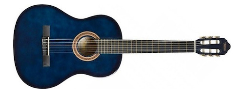 Guitarra Clasica Color Valencia Vc104bus Azul