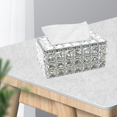 Cubierta Para Caja De Pañuelos De Cristal