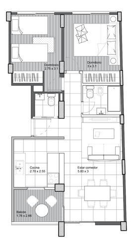 Semipiso 3 Ambientes De Categoría - Banfield- Sin Comisión