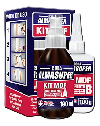 Super Cola Almasuper Kit Mdf Com Catalizador