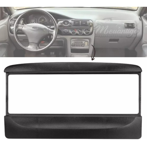 Contra Frente Escort Zetec E Sw 97 98 99 00 01 02 Radio Cor Preto