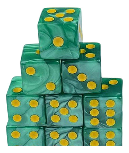 3 X 10 Piezas De Dados Acrílicos De Seis Lados Duraderos