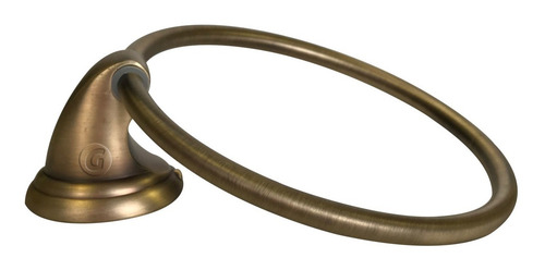 Toallero De Baño Aro Vintage Acabado Bronce Antiguo