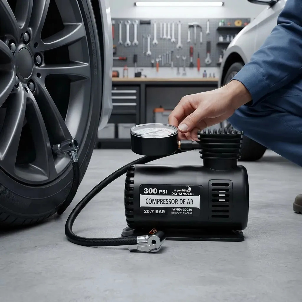 Compressor de ar elétrico portátil ImportWay IWMCA30020 0.082hp