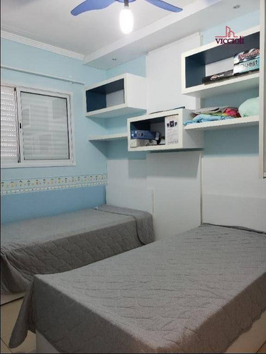 Apartamento Com 3 Dormitórios À Venda, 104 M² Por R$ 600.000,00 - Canto Do Forte - Praia Grande/sp - Ap2090