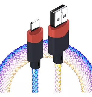 Cables Para Teléfonos Móviles Rgb Glowing Charging Cables Le
