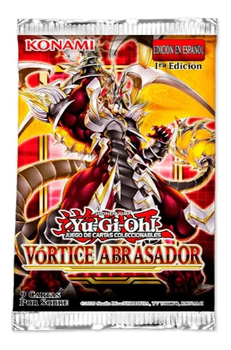 Yu Gi Oh Vortice Abrasador 1ra Edicion Booster Pack La Plata