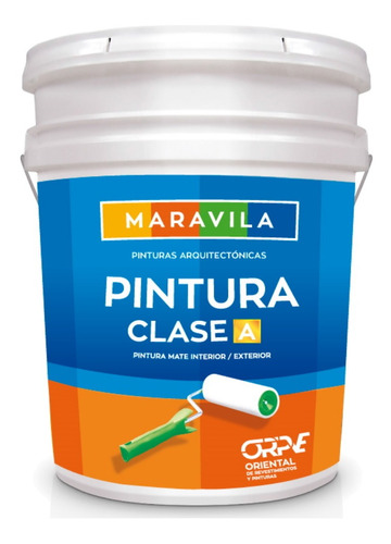 Pintura Blanco Mate Clase A Caucho Cuñete 5 Galones Maravila