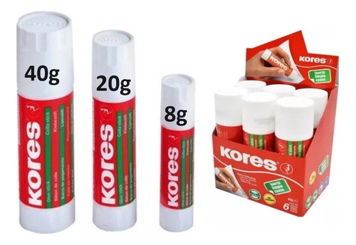 Pega En Barra Adhesiva 20gr Kores - Somos Tienda 