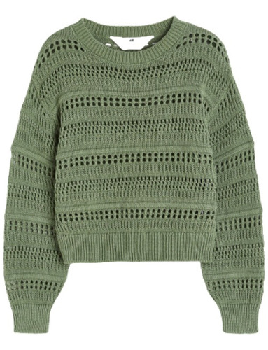 Sweater Buzo Nena H&m Algodon Tramado Nuevo Importado C/etiq