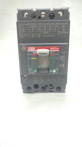 Interruptor Abb 125 A, Modelo Tmax Tx1n 160 Poliequipos.com