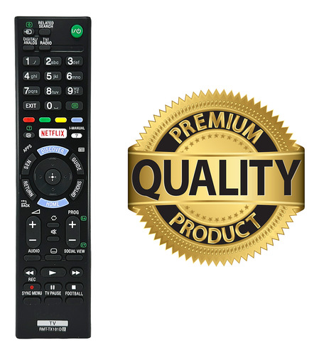 Control Compatible Sony Smart Tv Rmt-tx101d Netflix Mayoreo