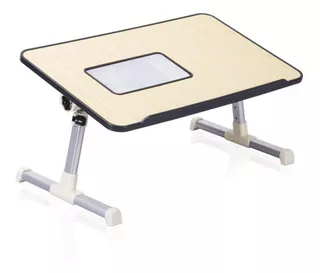 Mesa Con Cooler Graduable Para Laptop Melamine Y Aluminio