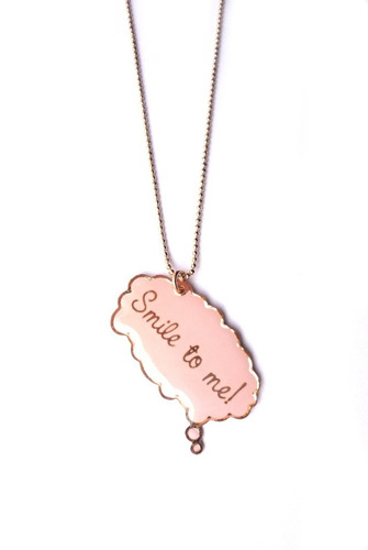 Colar Rosê Com Pingente smile To Me (sorria Para Mim) 3642
