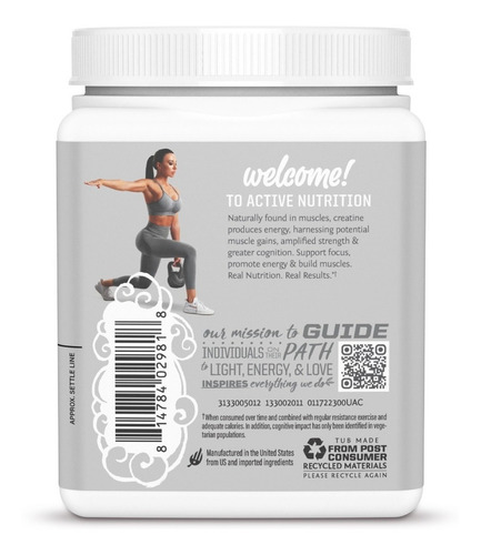 Imagem 5 de 5 de Suplemento Em Pó Creatina Sunwarrior Active Line Vegan 300g