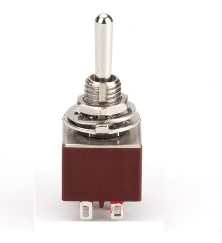 Imagem 5 de 6 de Chave Mini Switch Toggle 3 Posições On/on/on 6 Terminais