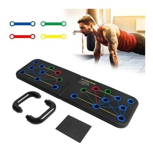 Tablero Push Up Flexiones Premium Retractil 16 Funciones 