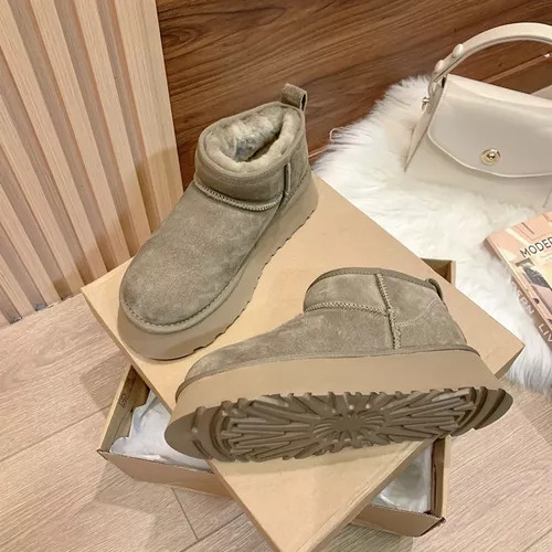 Bota Tipo Pantufla Forrada Para Mujer