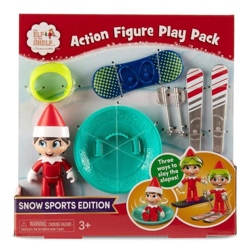 The Elf On The Shelf Action Figure Plays Snow Sports