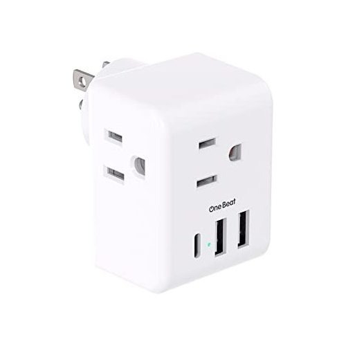 Extensor De Enchufe MĂșltiple Con Enchufes Usb, Sin Regleta