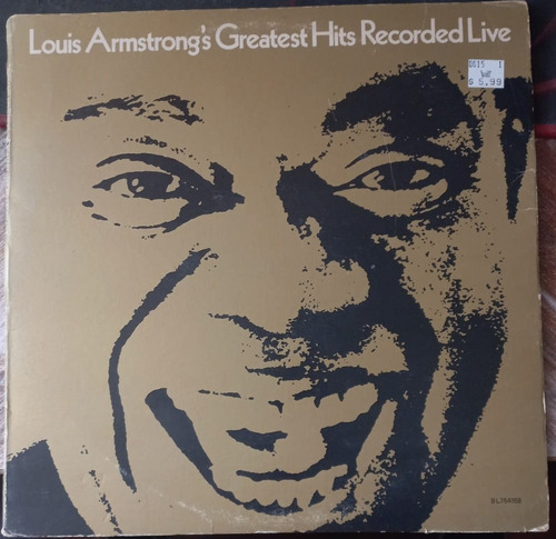 Louis Armstrong's Greatest Hits Recorded Live - Lp Vinilo