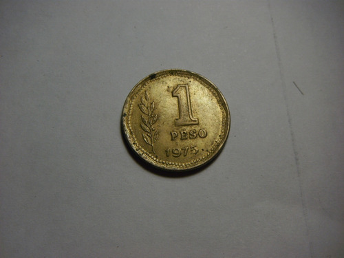 Moneda Argentina 1975 1 Peso Sol Chico  Diam 5,5 Mm