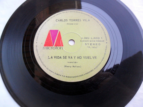 Carlos Torres Vila - La Vida Se Va Y No Vuelve (1974) Simple