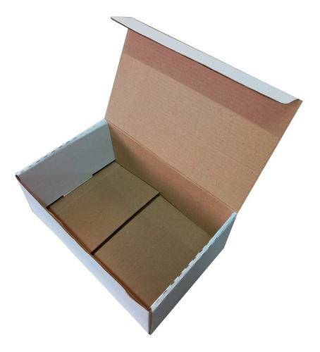 10 Caixas De Papelão Branco 19 X 12 X 07 Correios Ecommerce