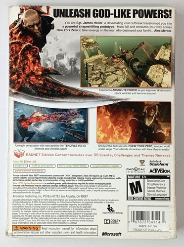 (prototype 2) Xbox 360 Rtrmx Vj (Usado)